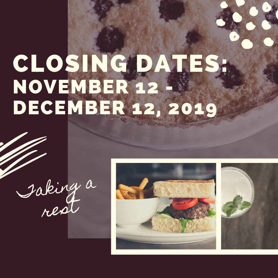 From Scratch closing dates