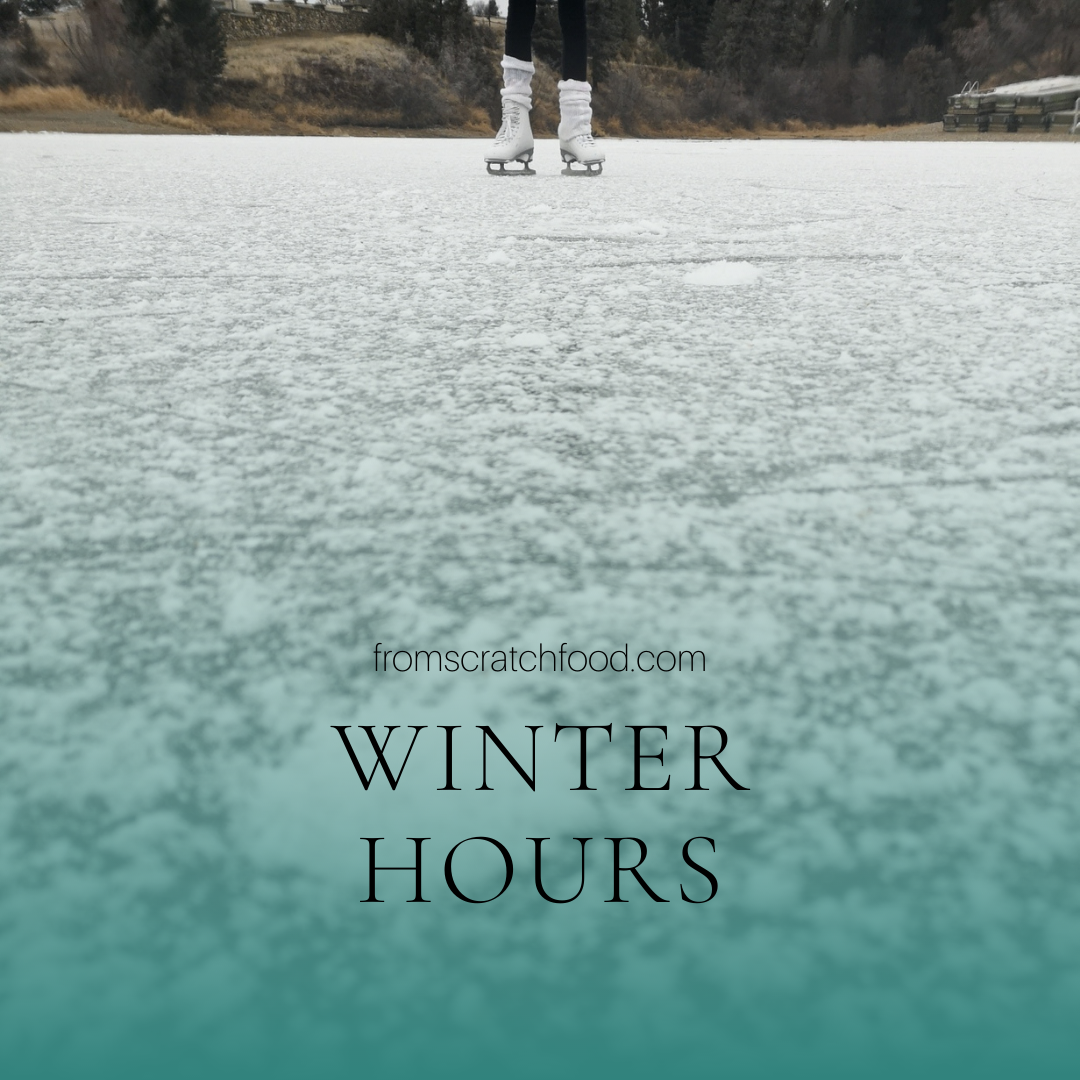 from scratch winter hours 2021